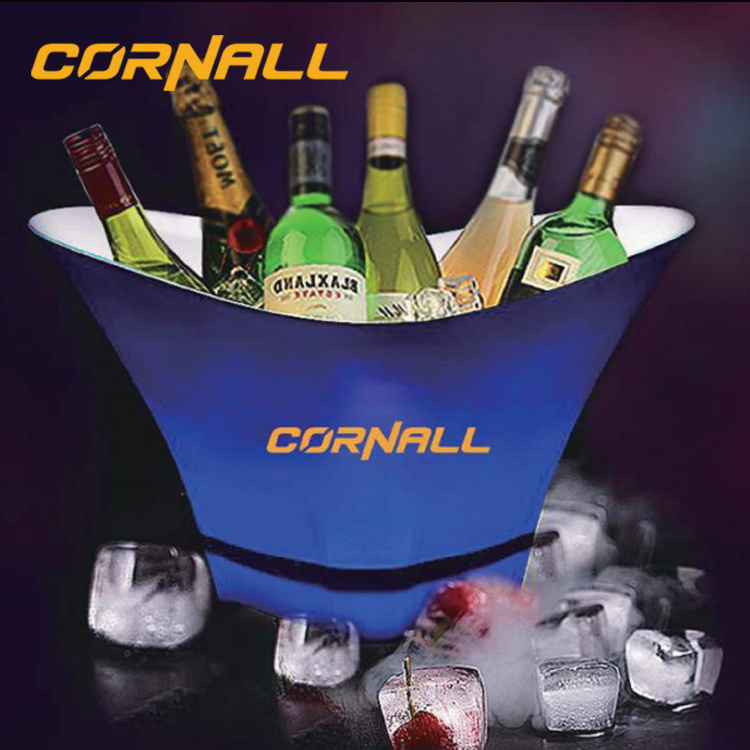 Custom Led Oversized Acrylic Aluminum Champagne Ice Bucket