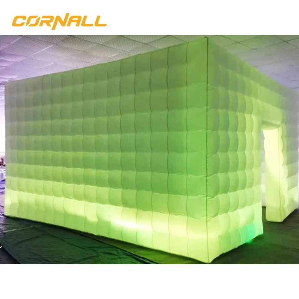 Outdoor Party Inflatable Night Club Tent Decoration Light Led Inflatable Disco Pub Bar