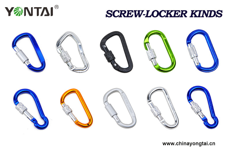 Mini Screw Lock Rock Climbing Carabiner Locking mini swivel carabiner wholesale, custom aluminium climbing carabiner