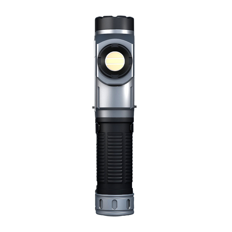 Rechargeable tactical light 90 rotating degree torch 6 Lighting modes 1000 lumen LED COB  flashlight