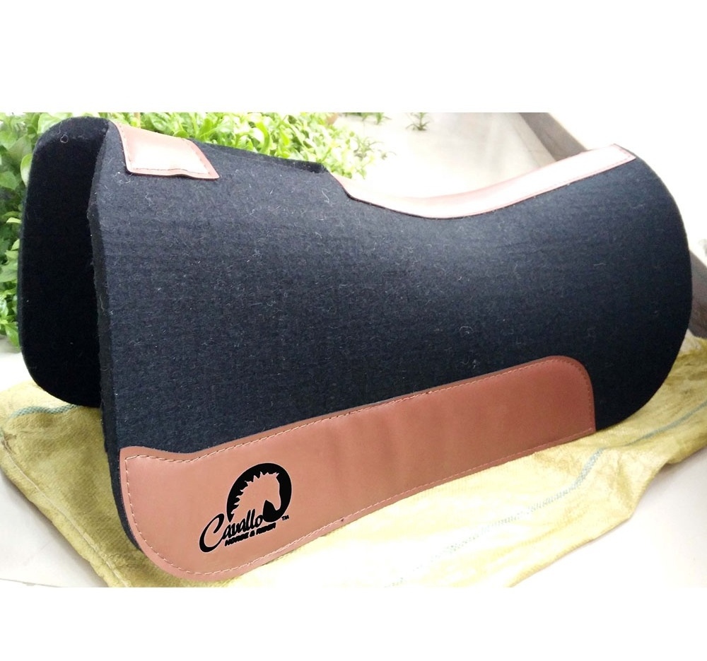 Wholesale Custom horse Equipment Cheap Thick Contoured horse western saddle pad