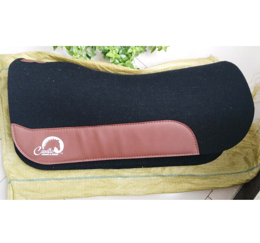 Wholesale Custom horse Equipment Cheap Thick Contoured horse western saddle pad