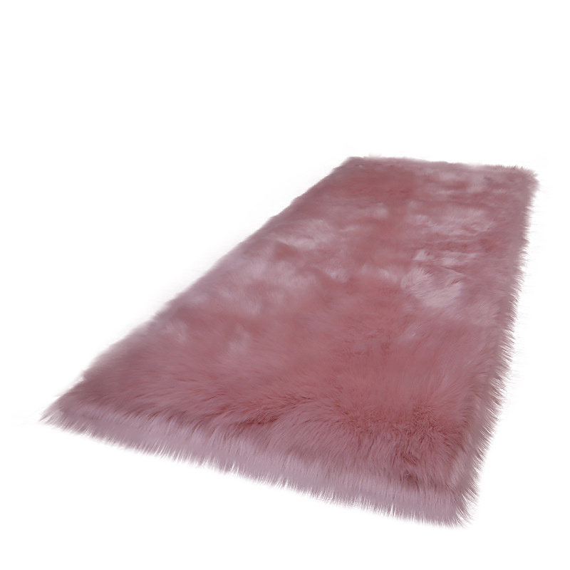 Fluffy Big Size White Plush Rug Large Black Carpets AndFloor Mat Area Faux Fur Rugs for  Living Room Bedroom