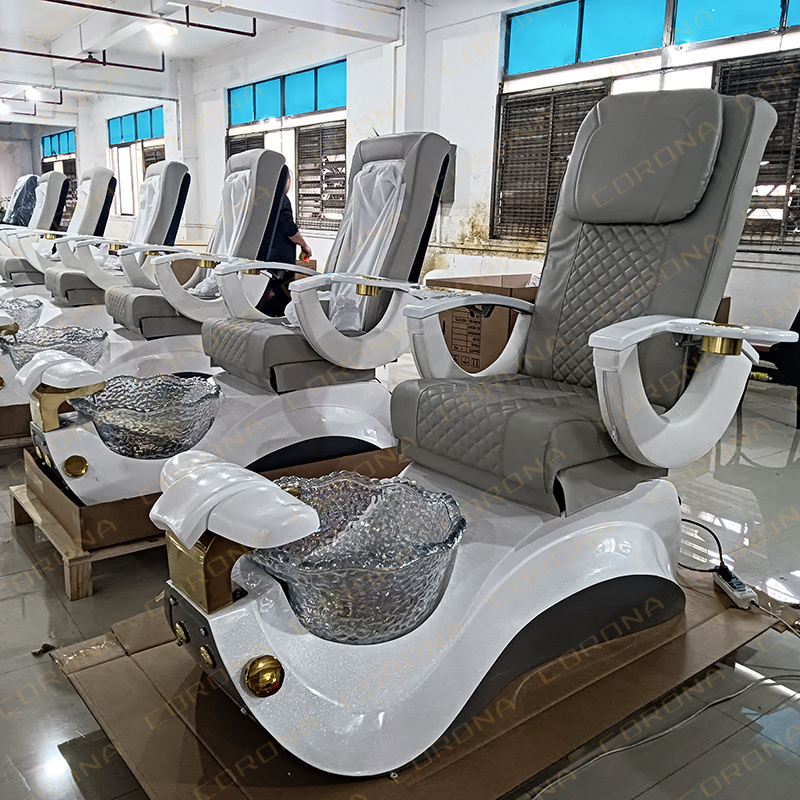 Beauty Shop Salon Furniture Equipment Massage Foot Spa Chair Luxury Electric Spa Pedicure Chair With Drain Pump