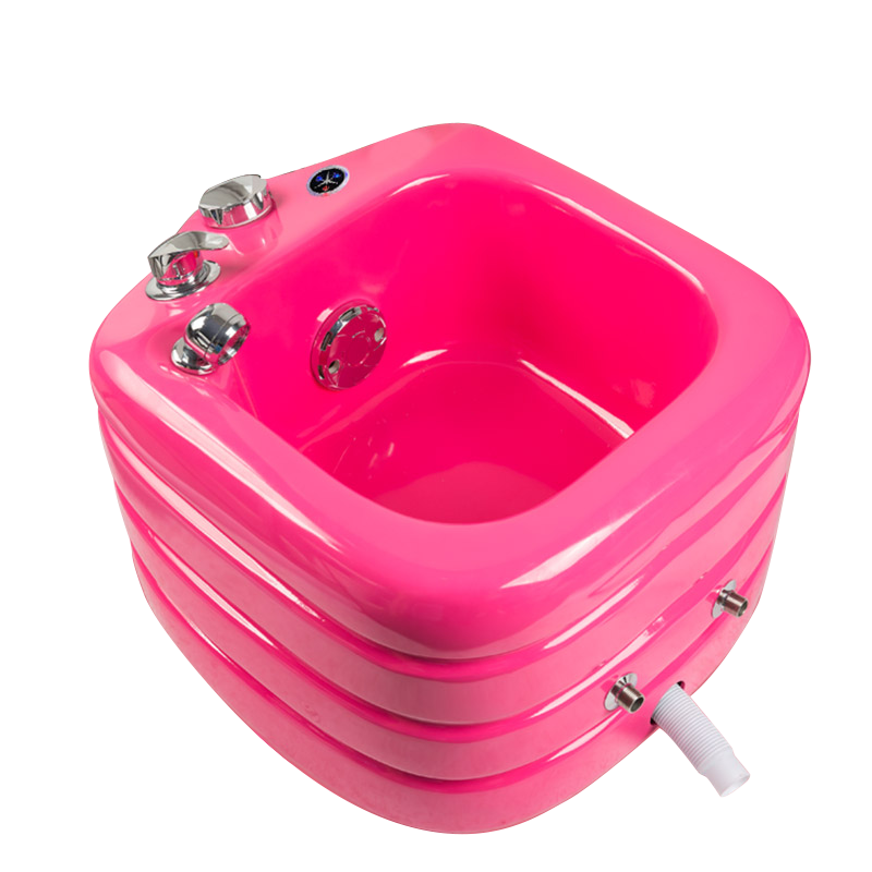 Professional Luxury Modern Beauty Nail Salon Foot Spa Basin Pedicure Sink Bowl With Drain