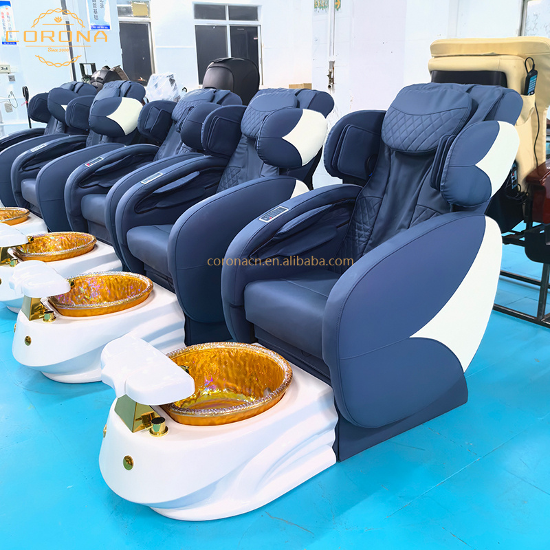 Factory Price Luxury Nail Salon Furniture Foot Care Chair Professional Pedicure Massage Chair For Sale