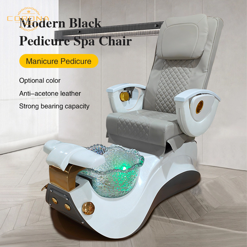 Beauty Shop Salon Furniture Equipment Massage Foot Spa Chair Luxury Electric Spa Pedicure Chair With Drain Pump