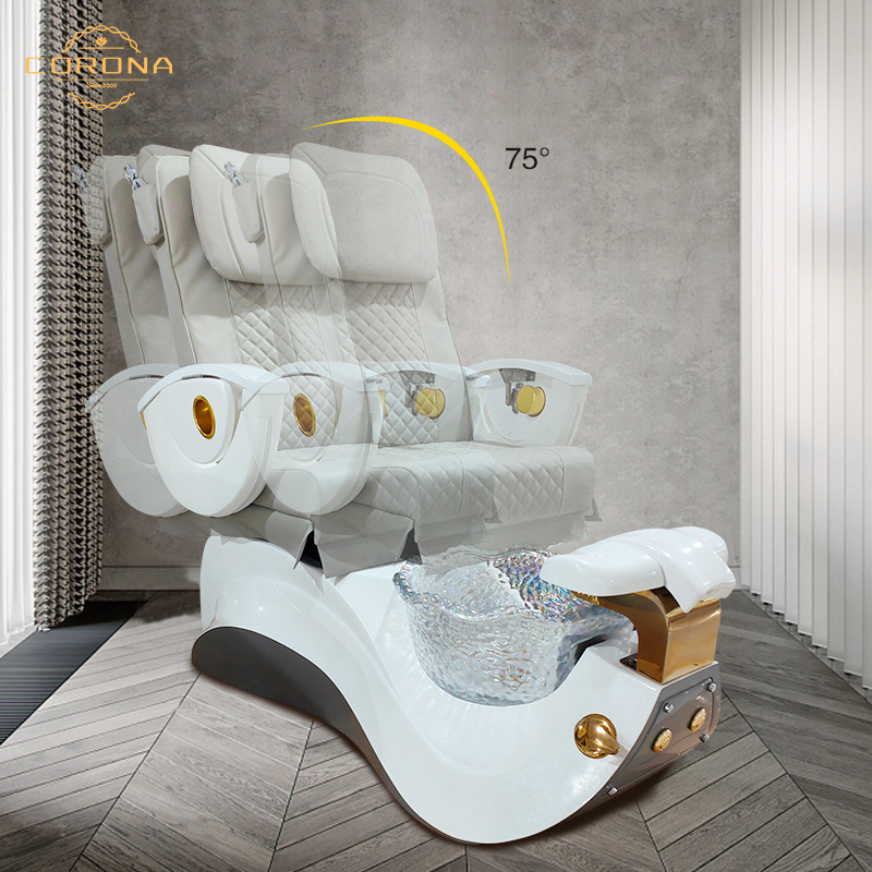 Beauty Shop Salon Furniture Equipment Massage Foot Spa Chair Luxury Electric Spa Pedicure Chair With Drain Pump