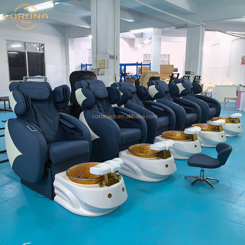 Factory Price Luxury Nail Salon Furniture Foot Care Chair Professional Pedicure Massage Chair For Sale