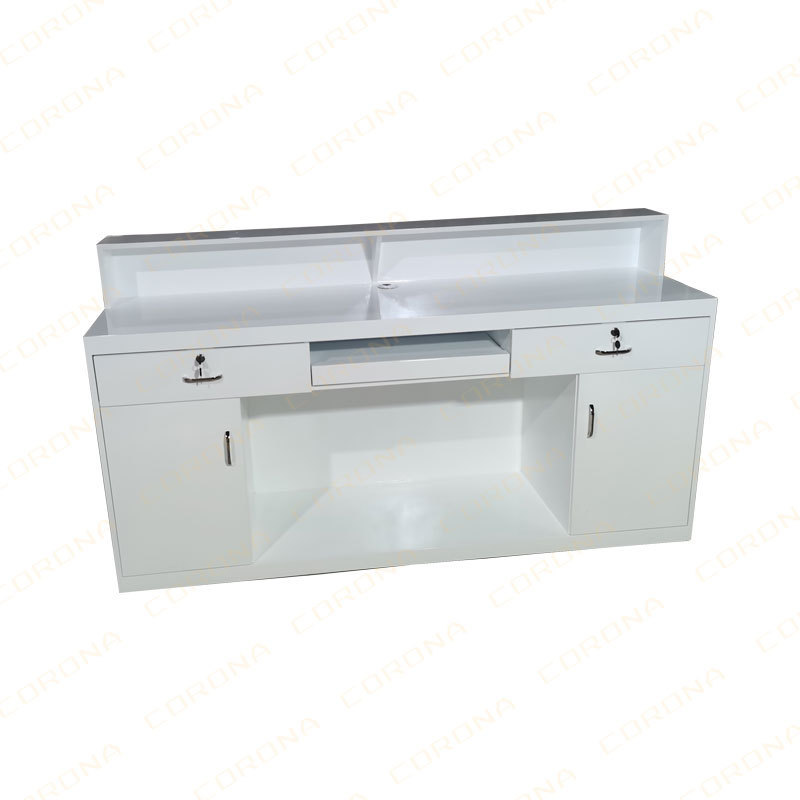 reception desk beauty salon modern spa office white front desk reception counter