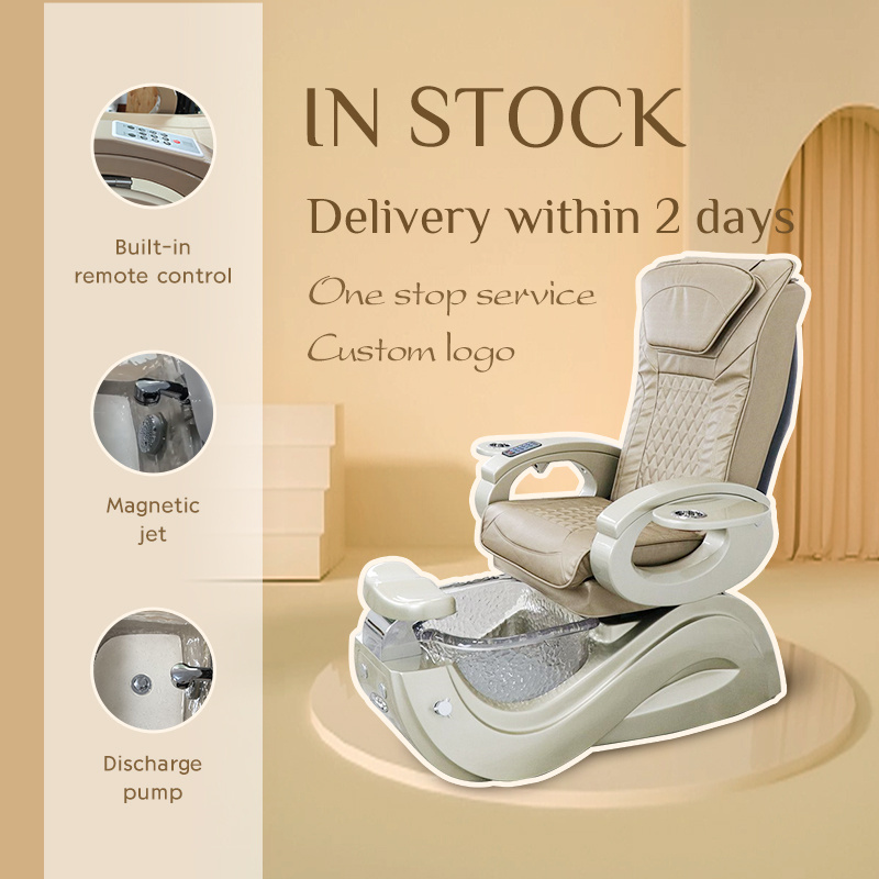 Pipeless Manicure Foot Spa Pedicure Chair Luxury For Nail Salon in Stock