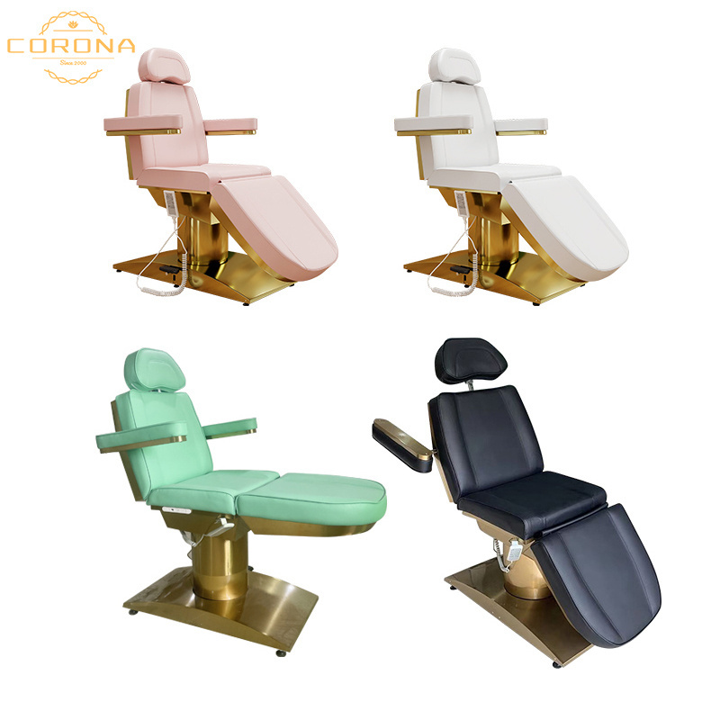 Pink Gold Beauty Chair Bed Beauty Salon Equipment Beauty Bed 3 Motors