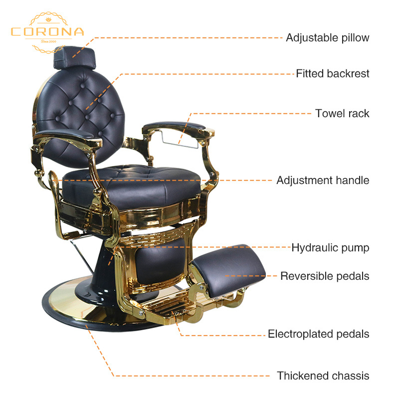 Salon Furniture Vintage Man Antique Barber Chair Hair Salon For Sale