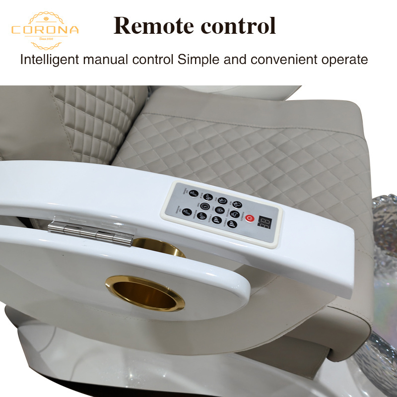 Beauty Shop Salon Furniture Equipment Massage Foot Spa Chair Luxury Electric Spa Pedicure Chair With Drain Pump