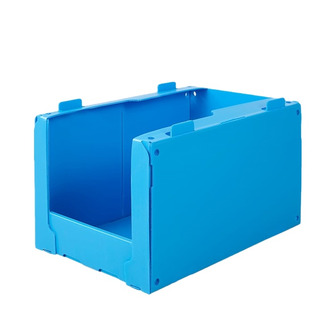 Wholesale pp Customized Foldable  Stackable corflute correx Plastic Storage  Picking  Bins for clothing boxes