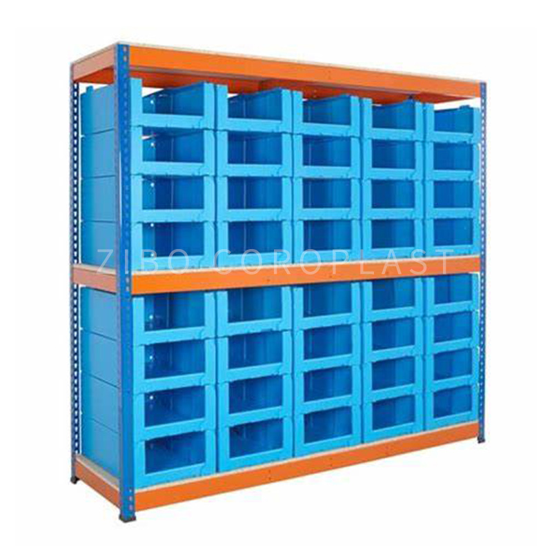 Manufacturer Corrugated Correx Stackable Foldable Plastic Storage Picking Bins For Clothing