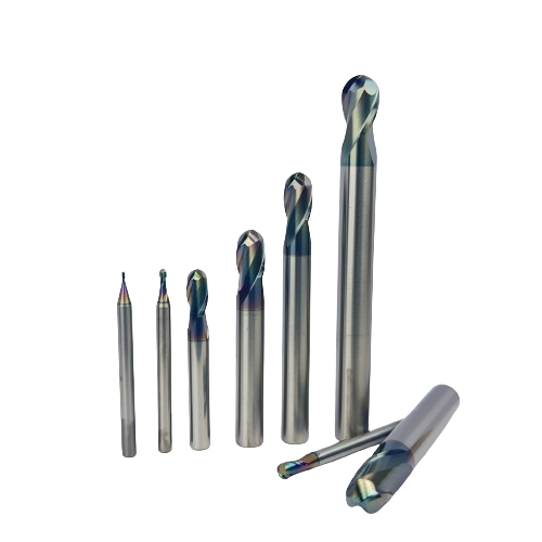 CNC cutting tools, copper electrode ball end milling cutters, hard alloy, DLC coating endmill