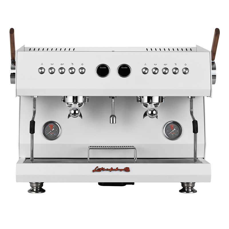 Gemilai CRM3211 luxury branded 3 in 1 commercial professional 2 group semi automatic espresso coffee machine for shops