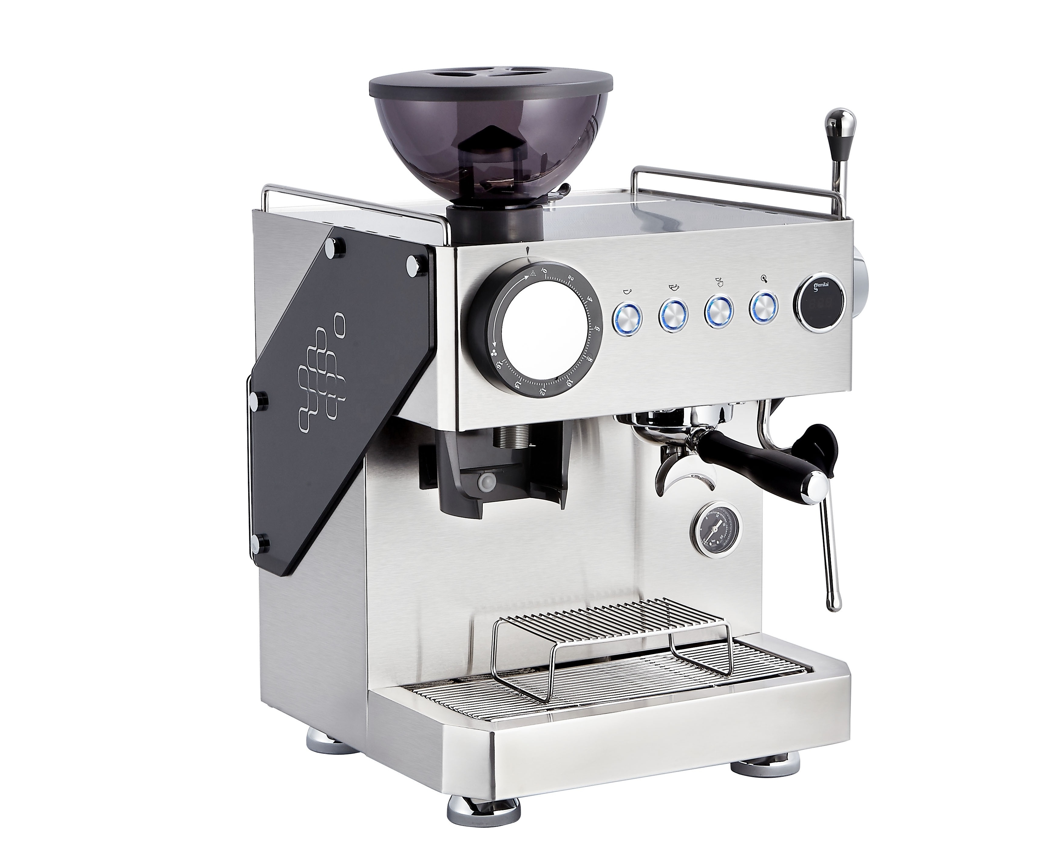 15 bar Professional Semi-automtic coffee maker commercial use Espresso coffee machine with built in grinder