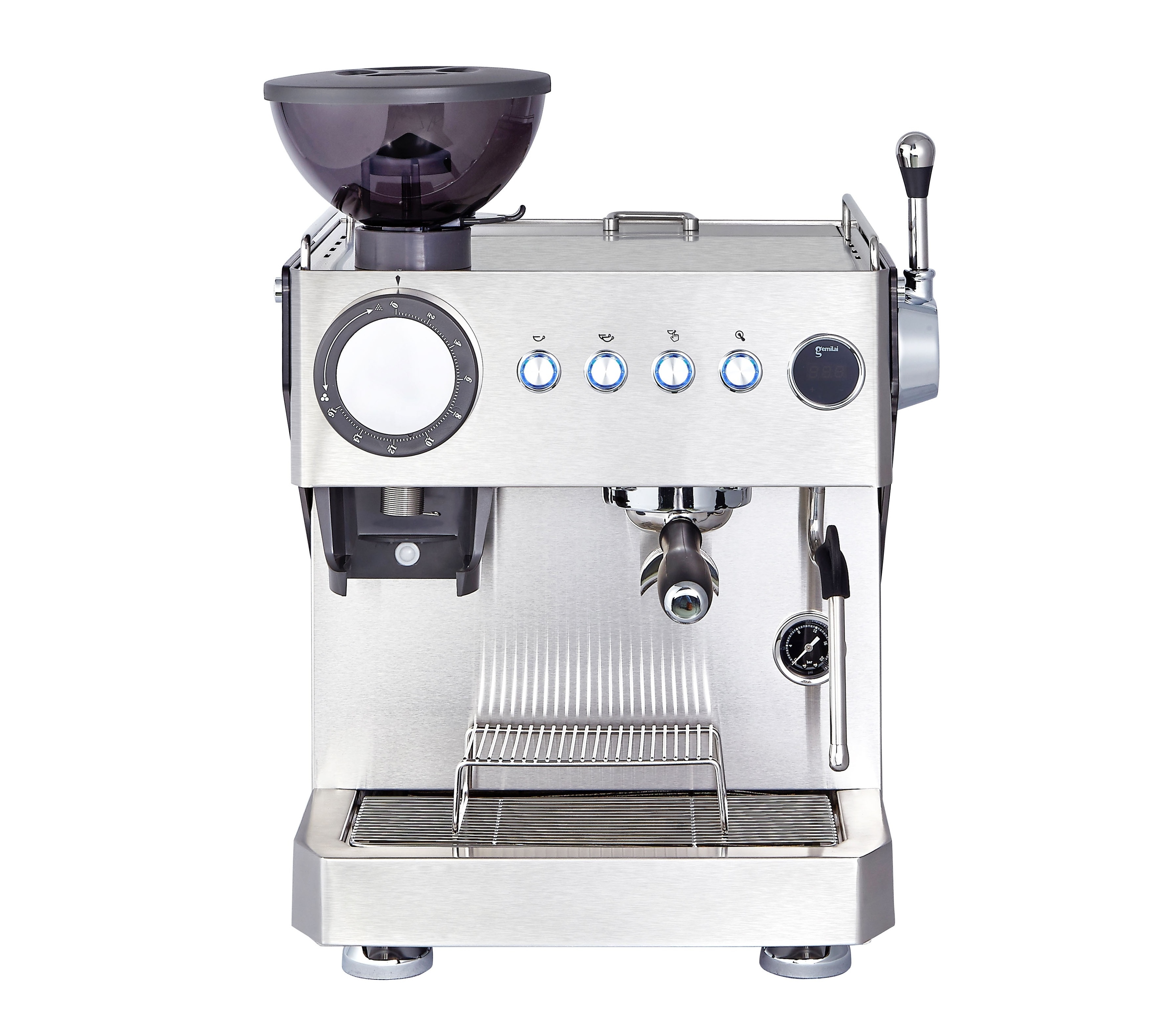 15 bar Professional Semi-automtic coffee maker commercial use Espresso coffee machine with built in grinder