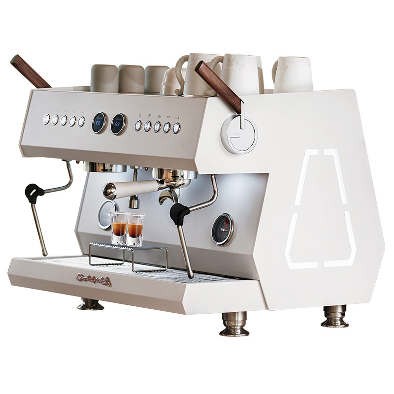 Gemilai CRM3211 luxury branded 3 in 1 commercial professional 2 group semi automatic espresso coffee machine for shops