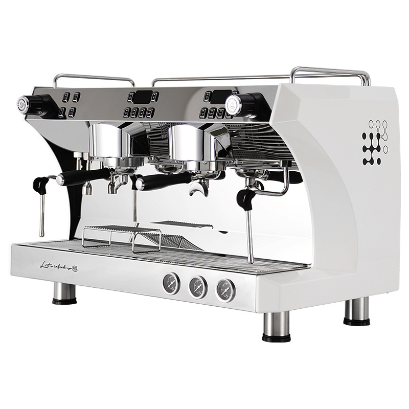 Gemilai CRM3120C Best 2 group semi automatic commercial espresso coffee machine for shops and cafeteras