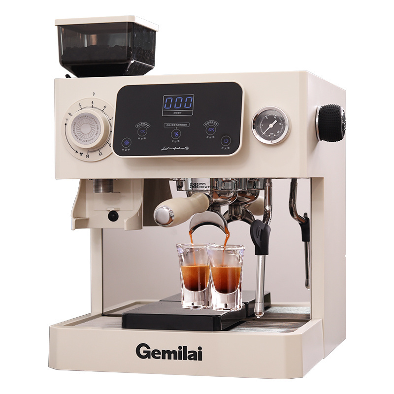 Gemilai CRM3813 best 3 in 1 digital touch screen hotel coffee grinder smart coffee maker for household