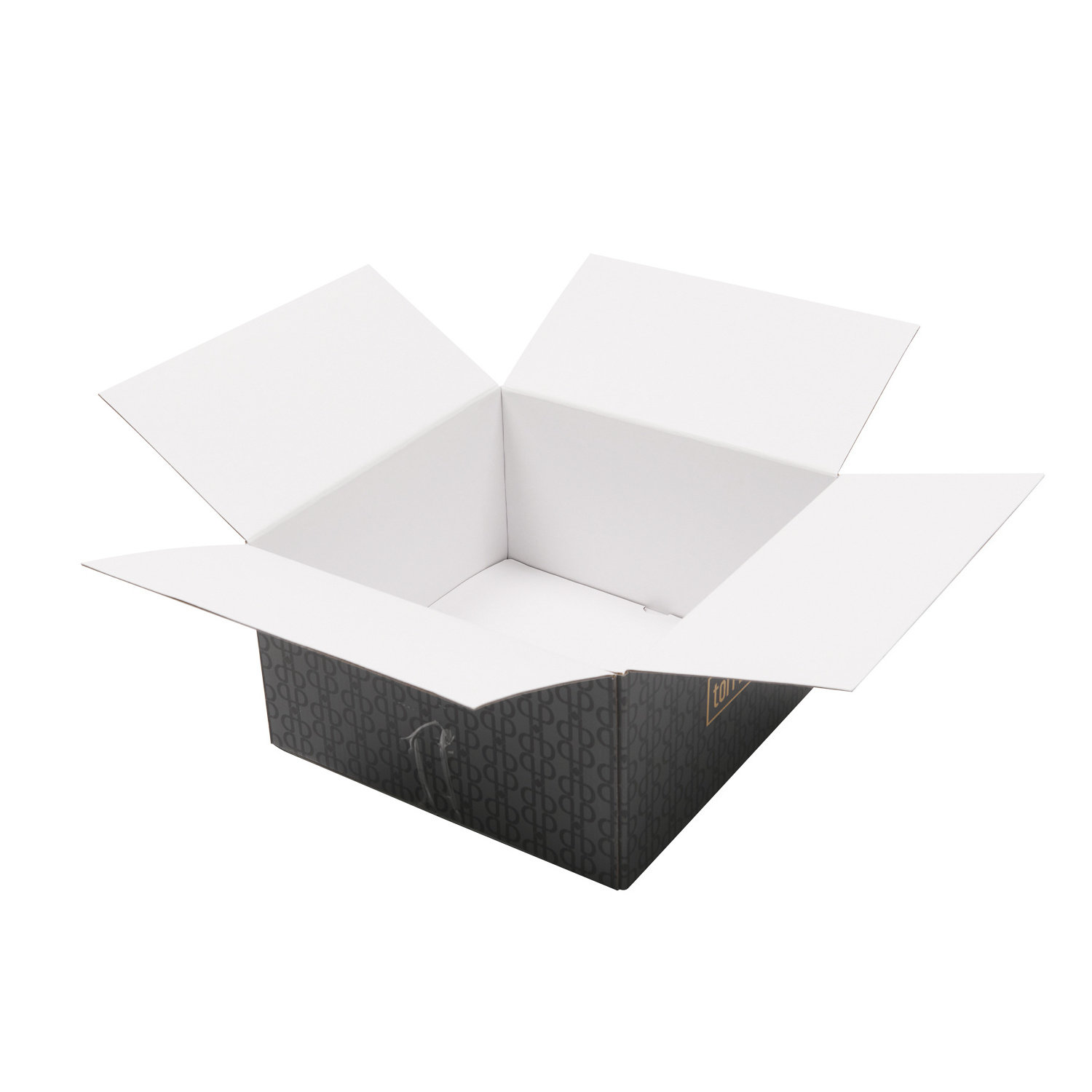 Custom Strong Double Wall Black Corrugated Shipping Boxes Custom RSC Shipping Boxes Heavy Duty Paper Packaging Master Carton