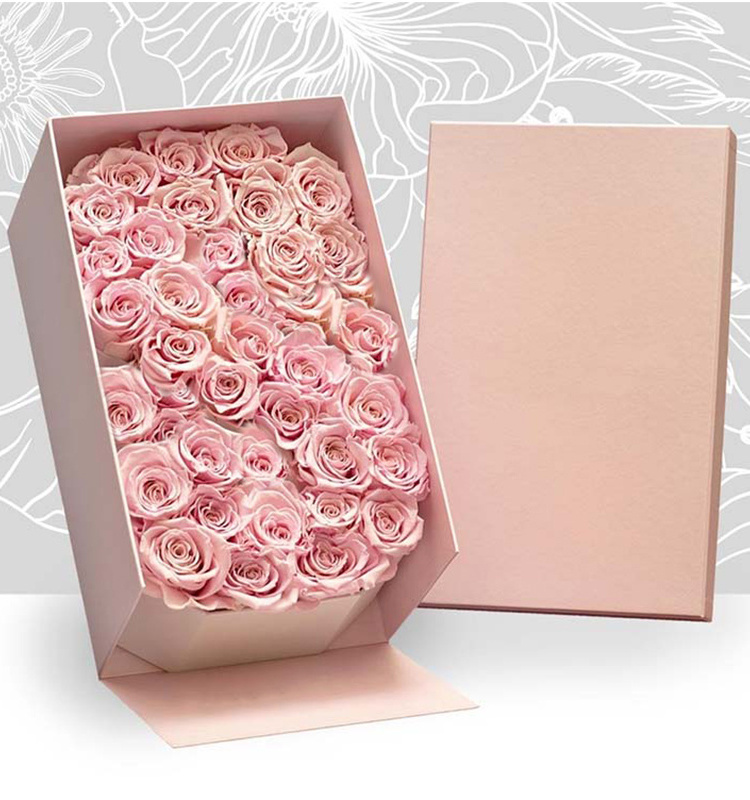 Cardboard Rose Long Artificial Flower Boxes Luxury Corrugated Love Floral Gift Packaging Flowerling stem rose box