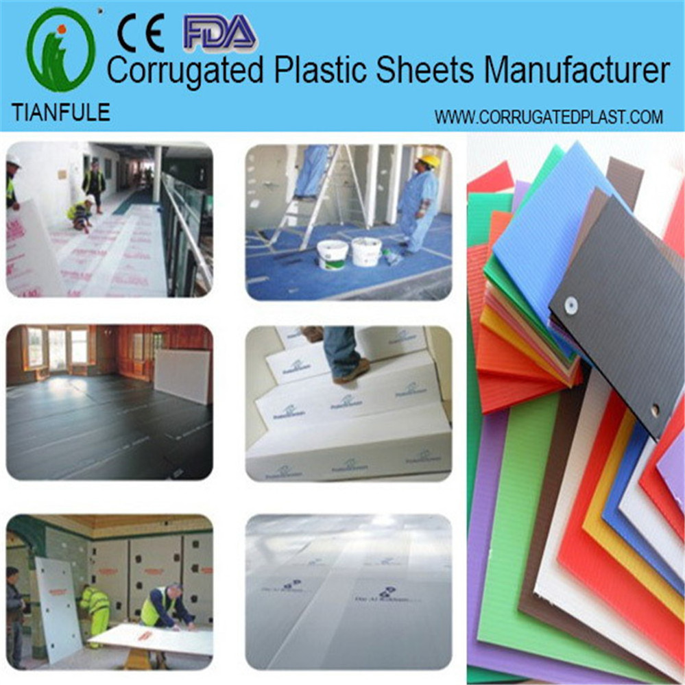 Temporary Floor Protection Sheet Correx Flooring Cover Sheet in Rolls