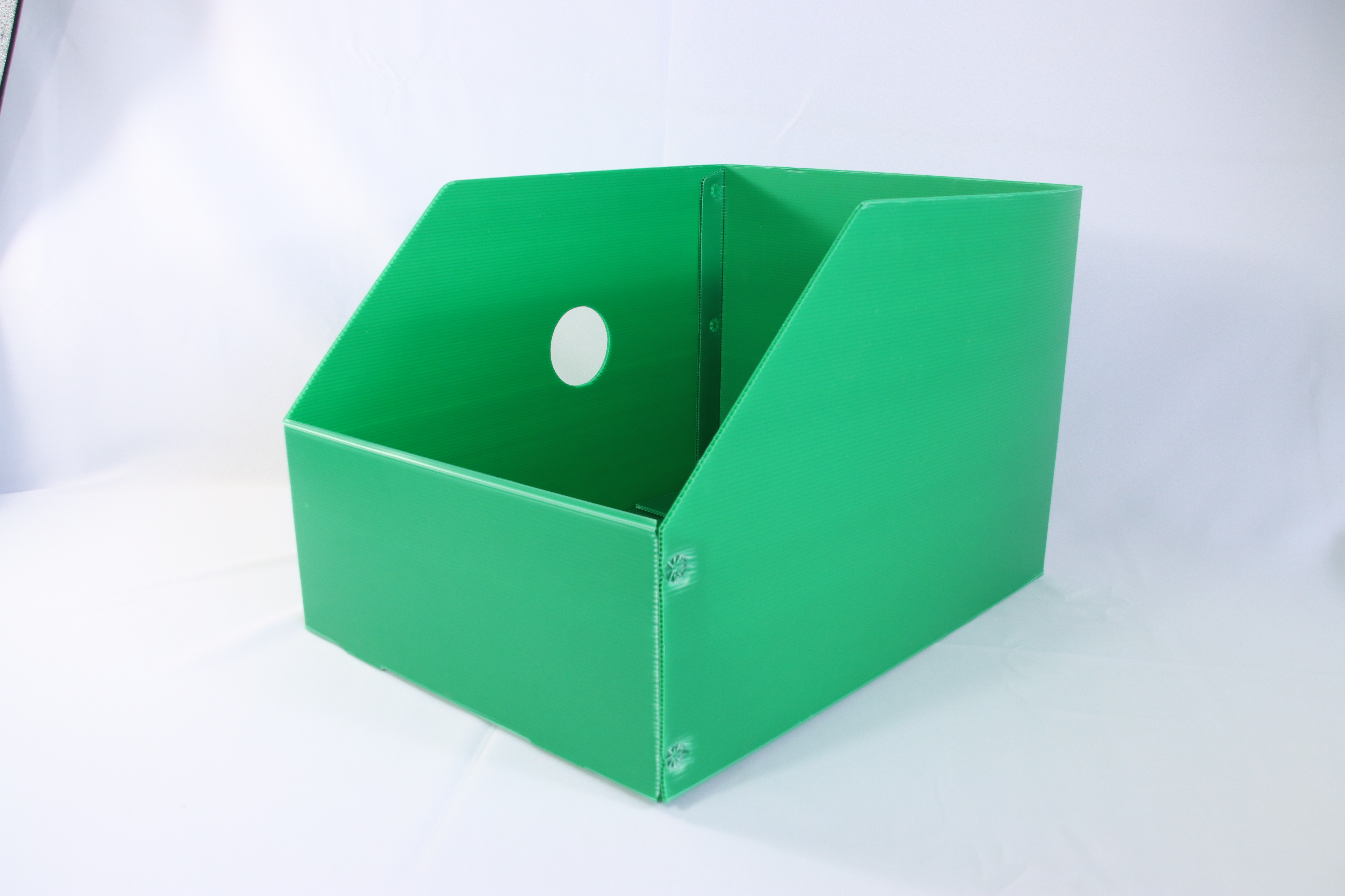 Corflute Corrugated Plastic PP Stackable Correx Picking Bins For Clothes Warehouse