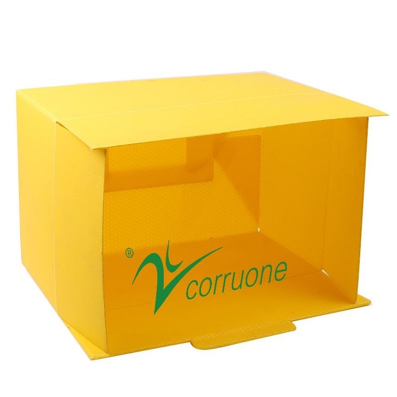 Corflute Corrugated Plastic PP Stackable Correx Picking Bins For Clothes Warehouse