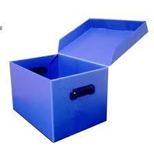 Corflute Corrugated Plastic PP Stackable Correx Picking Bins For Clothes Warehouse