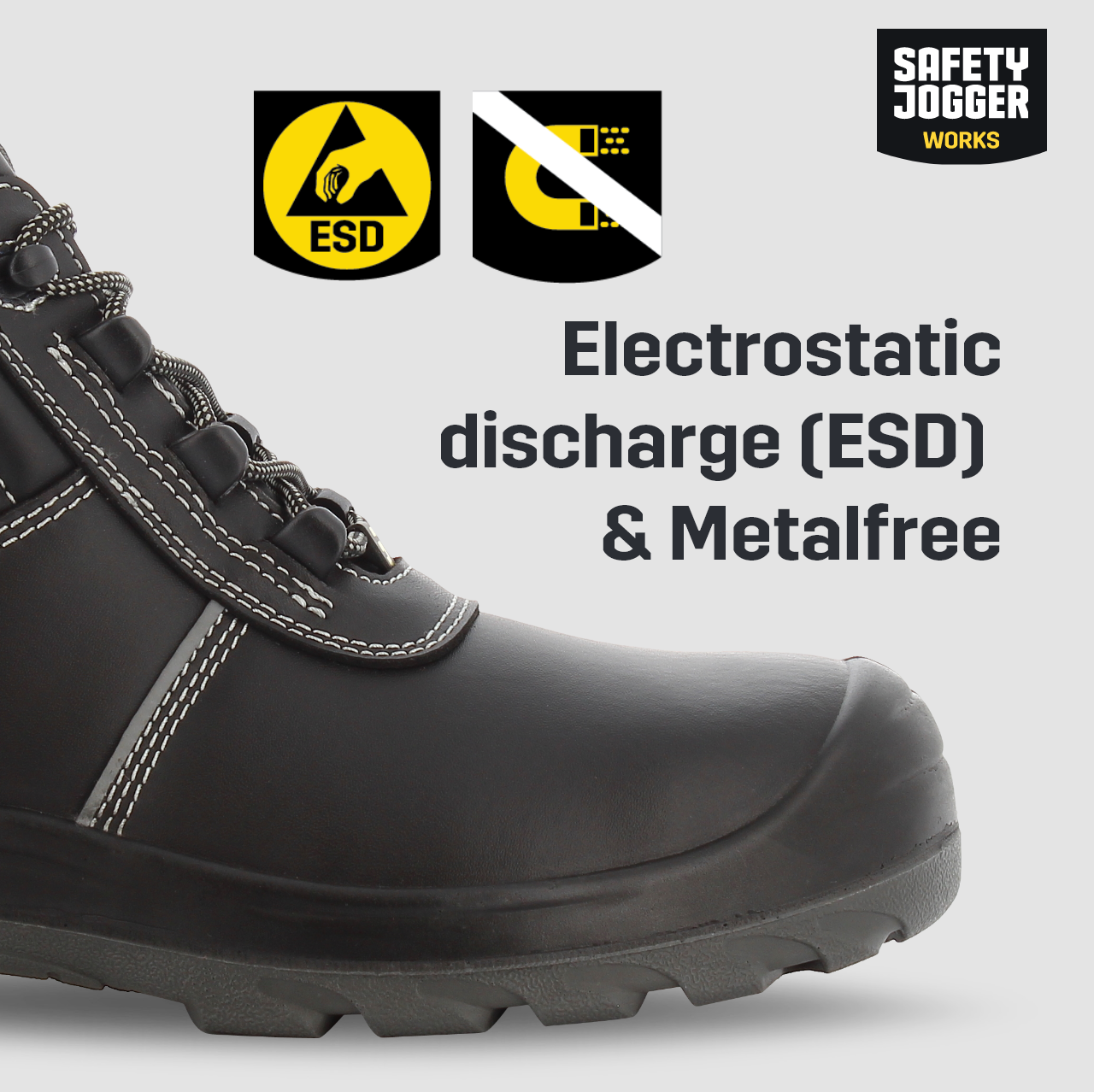 EOS SAFETY JOGGER Mid Cut ESD Leather Working Boots