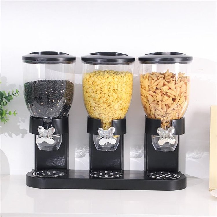 Hot Selling High Quality Dry Food Double Box Container Machine Oatmeal Cereal Dispenser