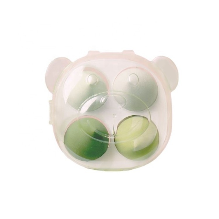 4PCS Beauty Sponges Bear Shape Box Custom Logo Marshmallow Makeup Sponge Set With Boxes