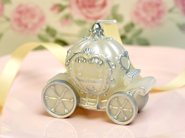 New Creativity Birthday Wedding Pumpkin Cart Art Gift Cake Candles