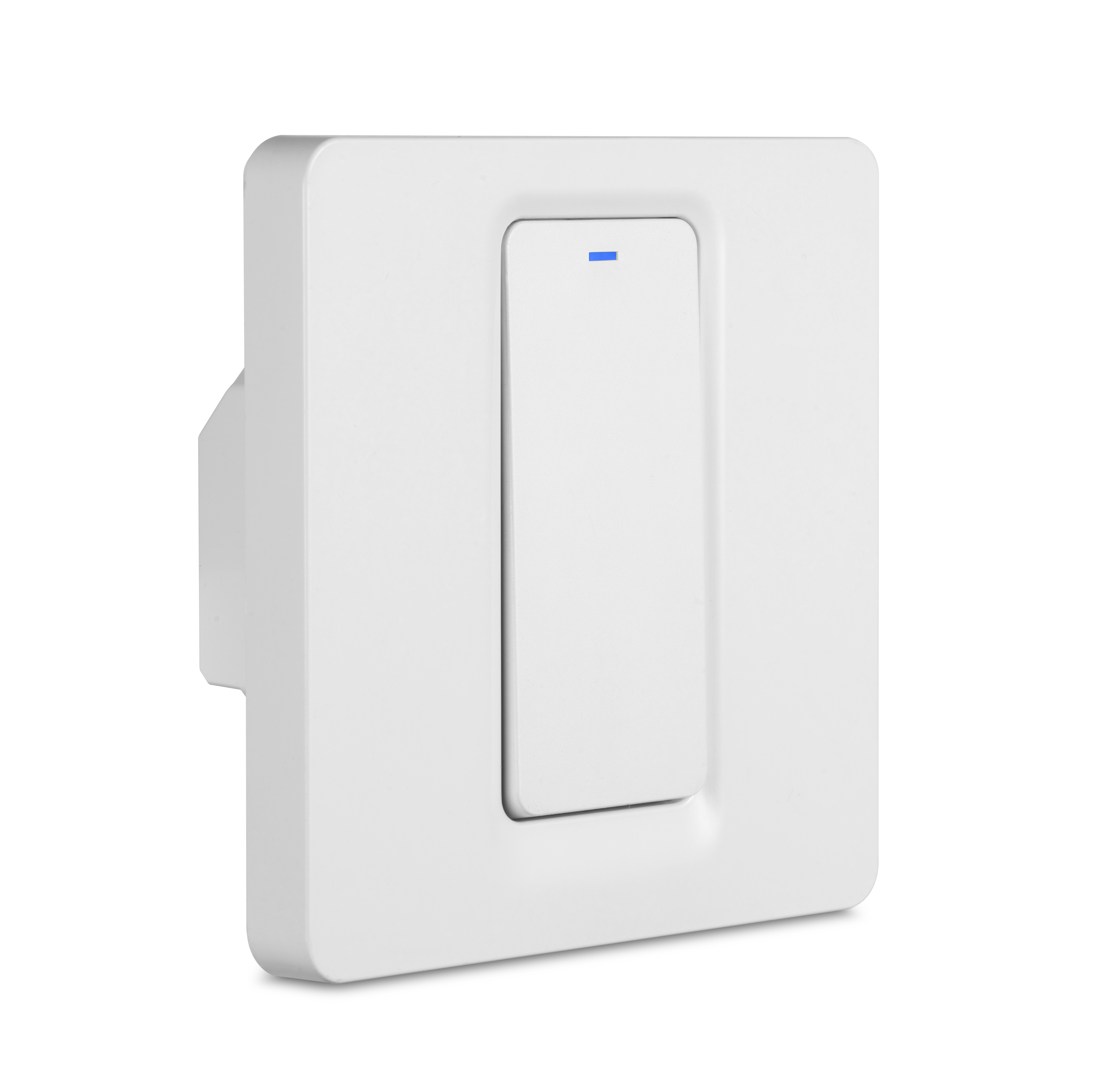 Tuya Smart Life WiFi Push Switch With EU Wall 1 Gang Panel Alexa Compatible Light Switch 10A 220V Google Manual Smart Switch