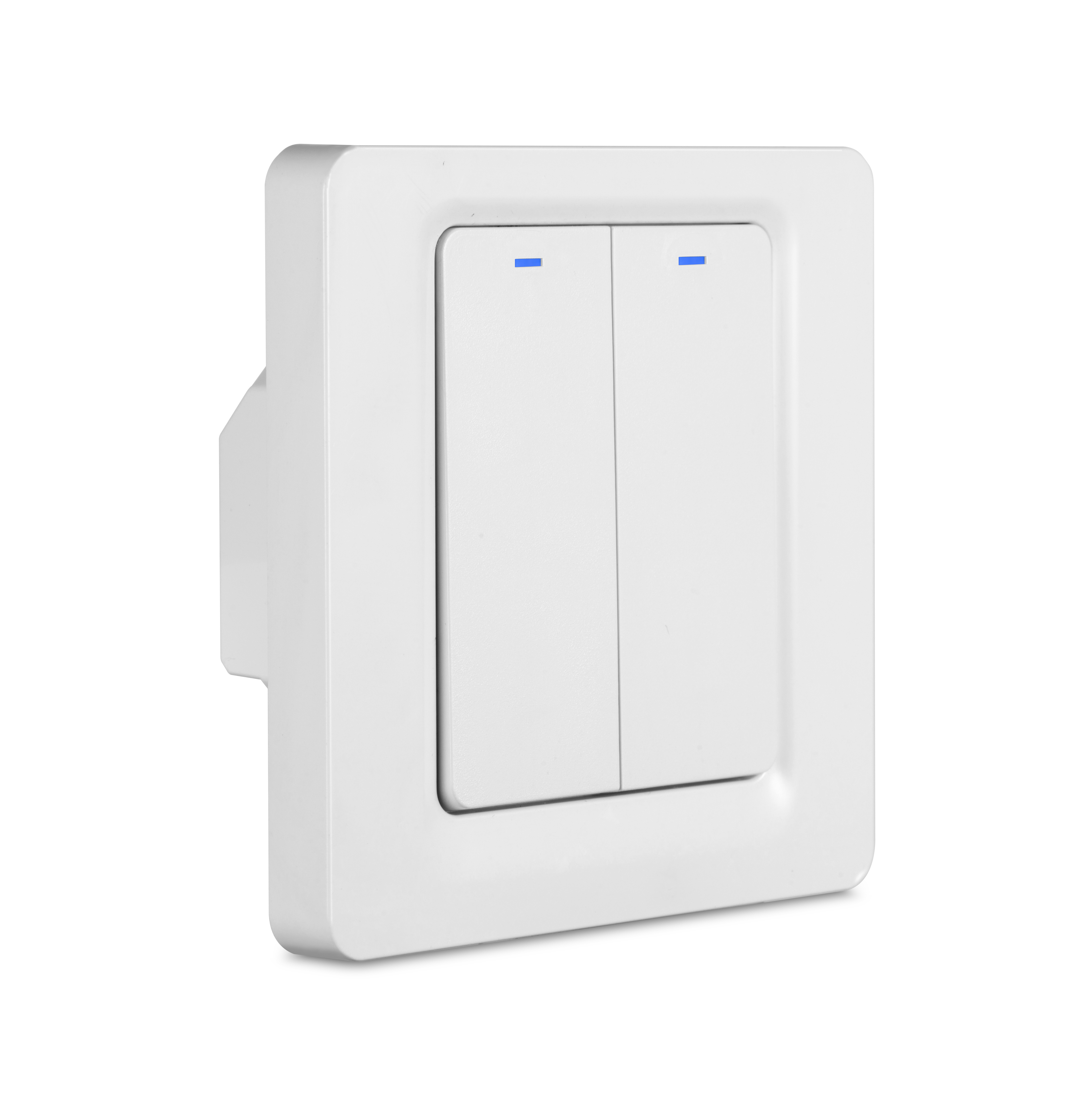 Tuya Smart Life WiFi Push Switch With EU Wall 1 Gang Panel Alexa Compatible Light Switch 10A 220V Google Manual Smart Switch