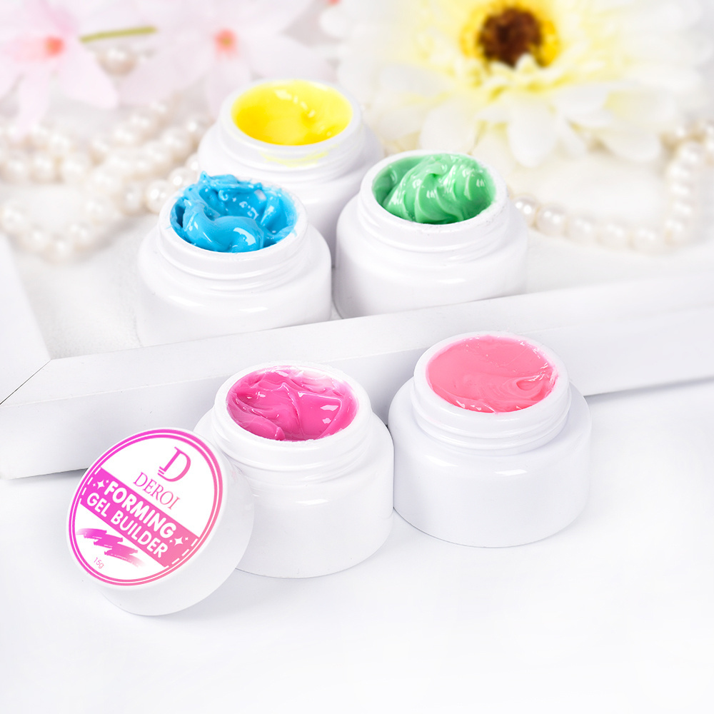 Private Logo Hard Gel Jelly Clear Nail Builder Extension Liquid Gel Colors Enhancing Gel