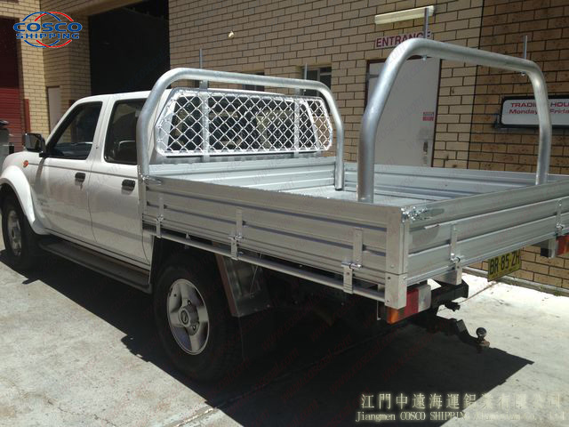 aluminium ute tray body with canopy and toolbox