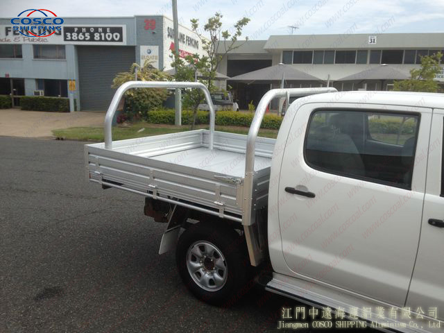 aluminium ute tray body with canopy and toolbox