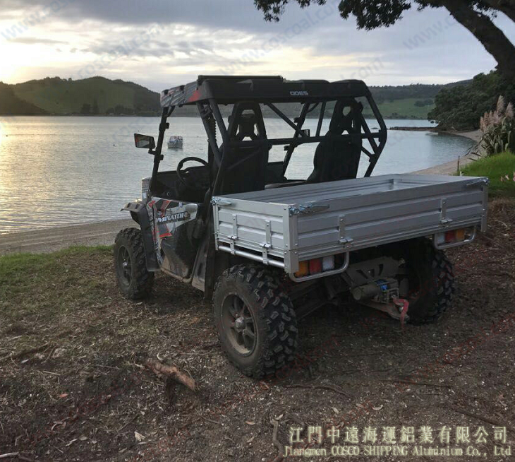 Aluminum dump bed for ATV UTV