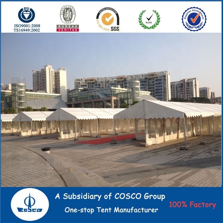 COSCO Aluminum Structure Large Curved Tent Aircraft Hangar Tent Outdoor Temporary Structures