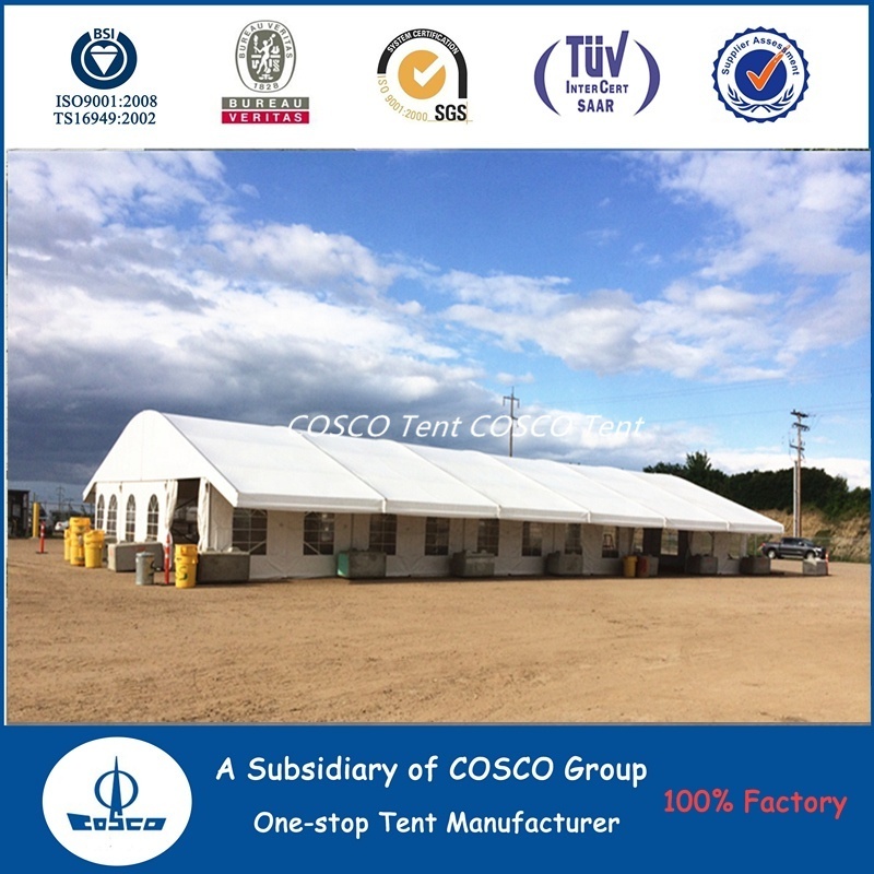 COSCO Aluminum Structure Large Curved Tent Aircraft Hangar Tent Outdoor Temporary Structures