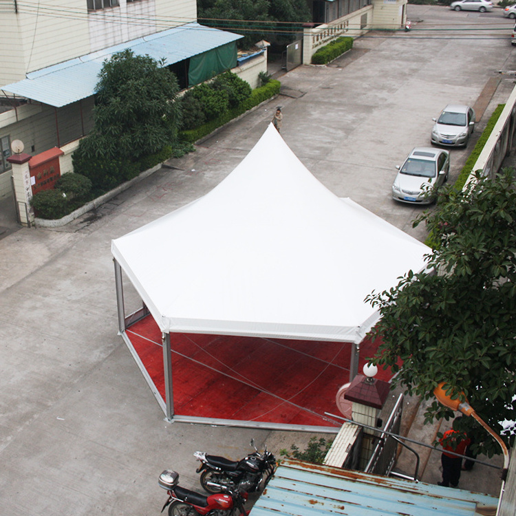 COSCO Outdoor Aluminum PVC Fabric Coated Hexagonal Marquees Polygon Party Tents Canopy Pagoda Tents