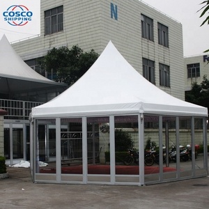 COSCO Outdoor Aluminum PVC Fabric Coated Hexagonal Marquees Polygon Party Tents Canopy Pagoda Tents