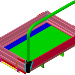 Aluminum dump bed for ATV UTV