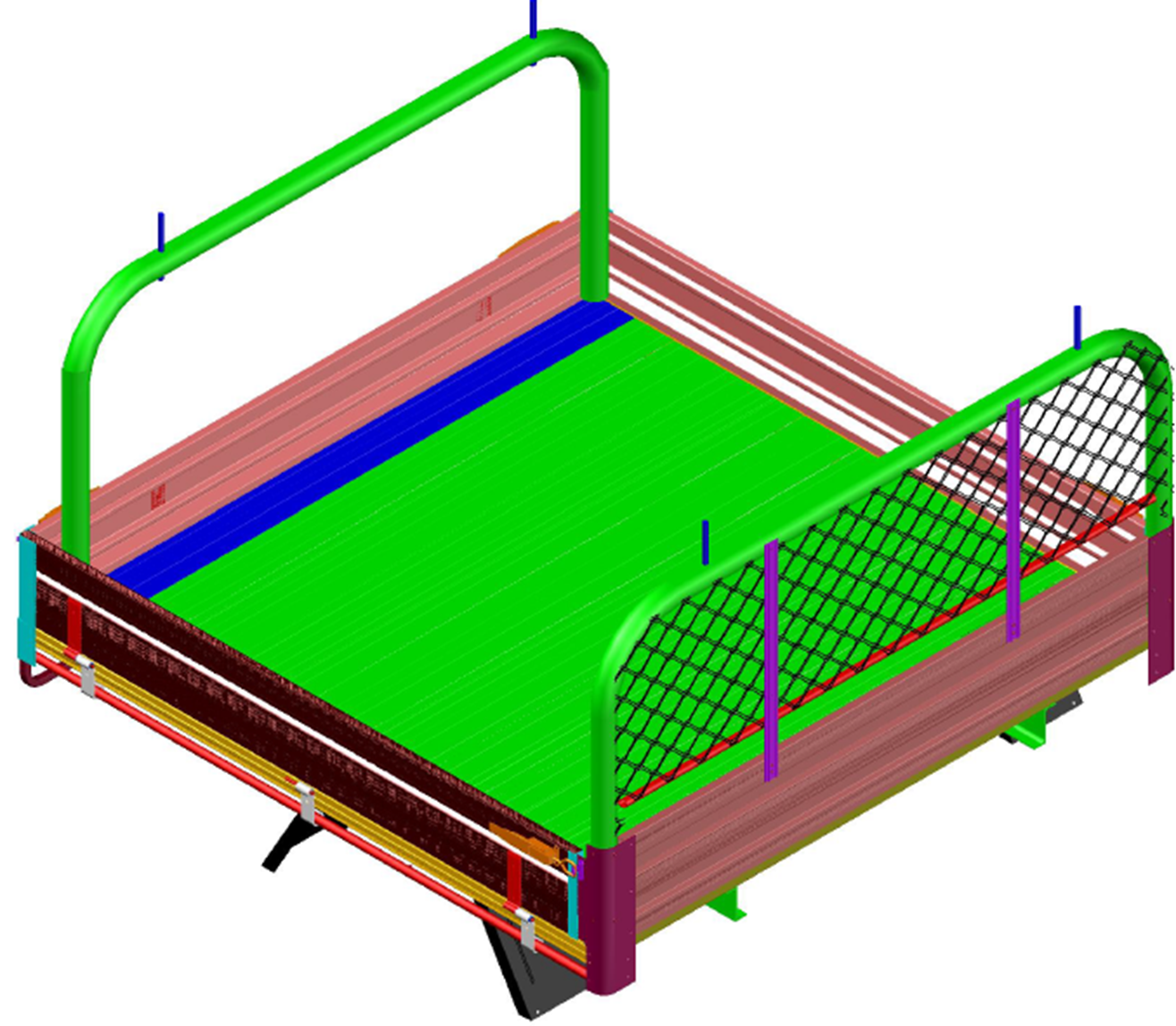 High quality durable aluminium alloy dual cab ute tray for hilux