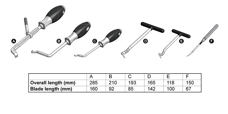 Car Hook Oil Seal O-Ring Seal Remover and Soft Hose Pick Set Tools hook and pick set